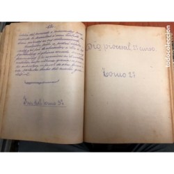 DERECHO CIVIL- APUNTES ENCUADERNADOS DE DERECHO CIVIL HECHOS A PLUMA MUY ANTIGUOS 58 LECCIONES.