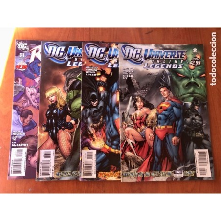 DC UNIVERSE ONLINE LEGENDS -4 COMICS NUNEROS 2 4 6 21-EN INGLES.