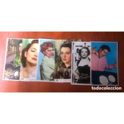 ARTISTAS DE CINE Y CANTANTES-COLECCION DE 30 POSTALES ANTIGUAS MUY RARAS ESPECIALES.