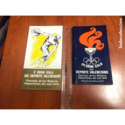 GRAN GALA DEL DEPORTE VALENCIANO-ELECCION DE LOS MEJORES DEPORTISTAS DEL AÑO 1972 Y 1974.