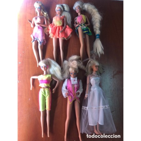 BARBIE MATTEL-LOTE 6 MUÑECAS.