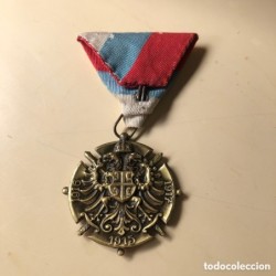 SERVIA 1ª GUERRA MUNDIAL- MEDALLA 1ª GUERRA MUNDIAL AÑO 1914-1918- BRONCE ORIGINAL.
