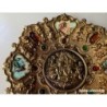 BRONCES ARTISTICOS-PLATO DE BRONCE MACIZO Y PORCELANA FABRICADO EN ESPAÑA.
