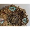 BRONCES ARTISTICOS-PLATO DE BRONCE MACIZO Y PORCELANA FABRICADO EN ESPAÑA.
