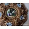 BRONCES ARTISTICOS-PLATO DE BRONCE MACIZO Y PORCELANA FABRICADO EN ESPAÑA.