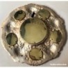 BRONCES ARTISTICOS-PLATO DE BRONCE MACIZO Y PORCELANA FABRICADO EN ESPAÑA.