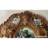 BRONCES ARTISTICOS-PLATO DE BRONCE MACIZO Y PORCELANA FABRICADO EN ESPAÑA.