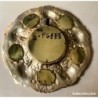BRONCES ARTISTICOS-PLATO DE BRONCE MACIZO Y PORCELANA FABRICADO EN ESPAÑA.