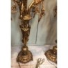 BRONCES ARTISTICOS-PAREJA DE CANDELABROS 6 BRAZOS.