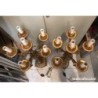 BRONCES ARTISTICOS-PAREJA DE CANDELABROS 6 BRAZOS.