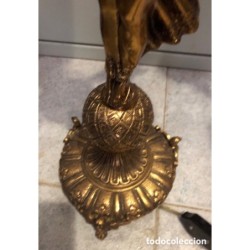 BRONCES ARTISTICOS-PAREJA DE CANDELABROS 6 BRAZOS.