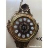 RELOJ DE PARED ANTIGUO LAFUENTE BRONCE MACIZO CON SONERIA.