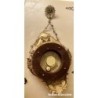 RELOJ DE PARED ANTIGUO LAFUENTE BRONCE MACIZO CON SONERIA.
