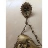 RELOJ DE PARED ANTIGUO LAFUENTE BRONCE MACIZO CON SONERIA.