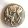 F.SOMOZA-ZARAGOZA-MEDALLA CAPRA HISPANICA-EXCLUSIVA-I EXPOSICION NACIONAL DE ANIMALES Y PLANTAS-1974
