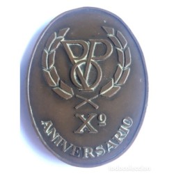 Medalla Conmemorativa Xº Aniversario SAF / PPO 1964, 74 - Ministerio Trabajo.