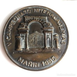 MEDALLA MILITAR-V CAMPEONATO INTERACADEMIAS MARIN 1985-ESCUELA NAVAL MILITAR.