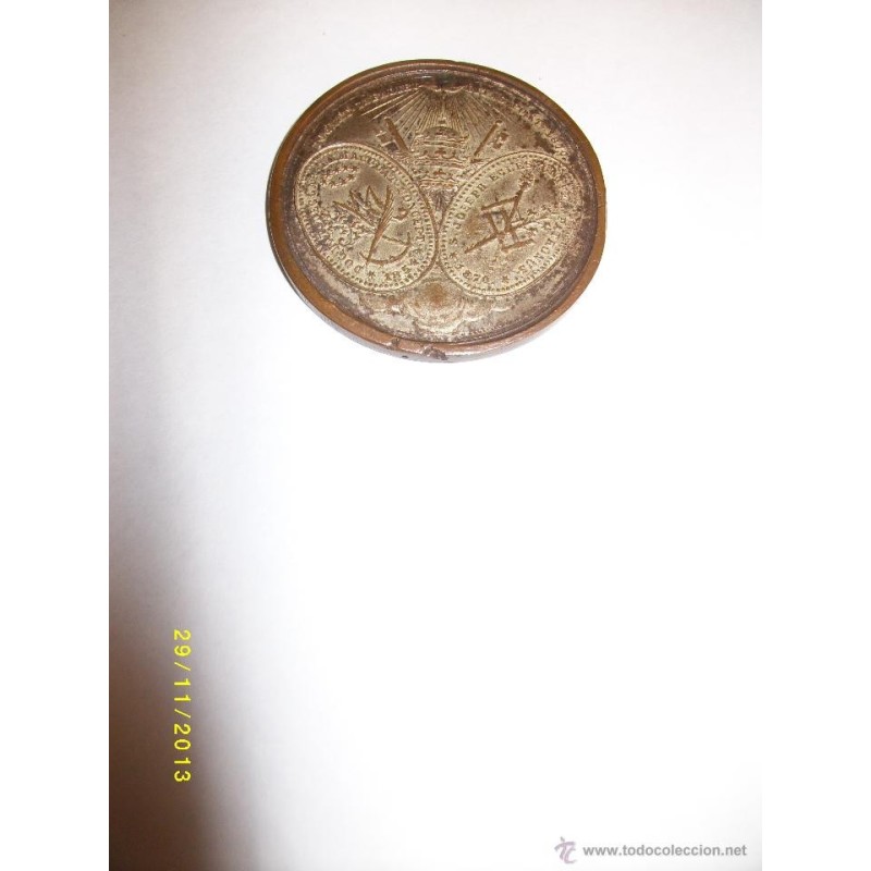 PIVS IX PONT MAX -MEDALLA -AÑO 1870.