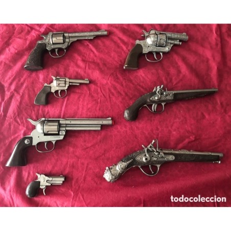 GONHER-Lote de 7 pistolas de juguete Gonher para fulminantes.