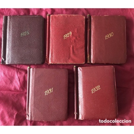 SIEMENS.ALMANAQUES.LOTE DE 5 AMANAQUES CON AGENDA.