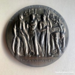 MEDALLA CONMEMORATIVA DE LA FUNDACION DEL BANCO INDUSTRIAL DE BILBAO.