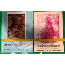 VALENCIA.FESTES PATRONALS Y POPULARS.CARRERA FONT DEN CORTS.4 PROGRAMAS.