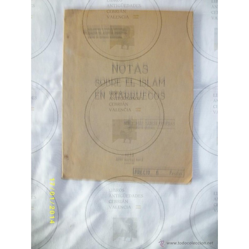 NOTAS SOBRE EL ISLAM EN MARRUECOS.AÑO 1939