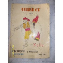 LLIBRET DE LA FALLA AVDA.BUJASOT-J.BALLESTER MARÇ 1962