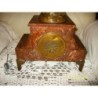 RELOJ ANTIGUO FRANCES CON ESCULTURA Y MARMOL