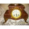 RELOJ ANTIGUO FRANCES CON ESCULTURA Y MARMOL
