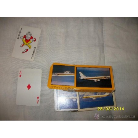 BARAJAS POKER MONARCH AIR LINES PLASTIC COATED