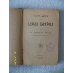 RESUMEN DE LENGUA ESPAÑOLA 1911
