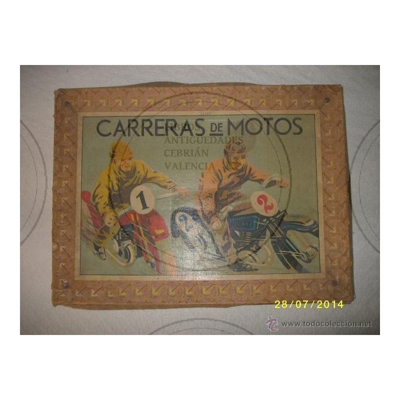 JUEGO DE MESA ANTIGUO CARRERAS DE MOTOS
