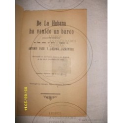 DE LA HABANA HA VENIDO UN BARCO . JUGUETE COMICO EN TRES ACTOS, EN PROSA ORIGINAL1928