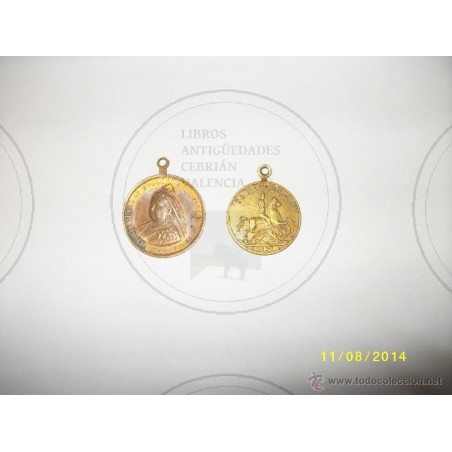 REINA VICTORIA DE INGLATERRA -DOS MEDALLAS.