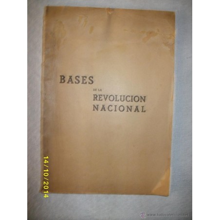 BASES DE LA REVOLUCION NACIONAL 1939