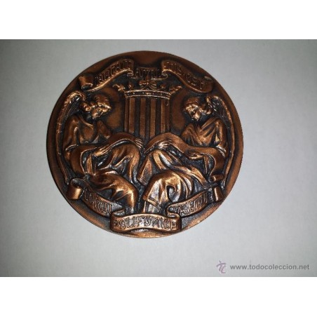 XXV ANIVERSARIO DE LA FUNDACION DE LA CORAL POLIFONICA VALENTINA 1942-1967.MEDALLA.