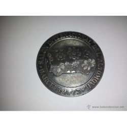 BARCELONA -SALON INTERNACIONAL DEL AUTOMOVIL-MEDALLA-AÑO 1973.