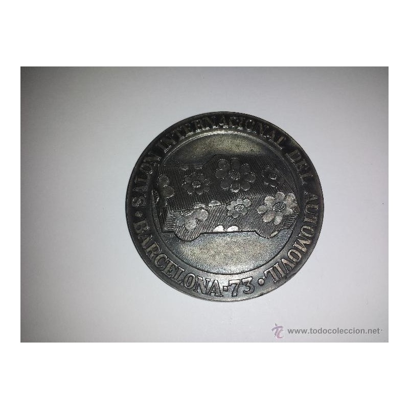 BARCELONA -SALON INTERNACIONAL DEL AUTOMOVIL-MEDALLA-AÑO 1973.