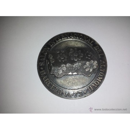 BARCELONA -SALON INTERNACIONAL DEL AUTOMOVIL-MEDALLA-AÑO 1973.