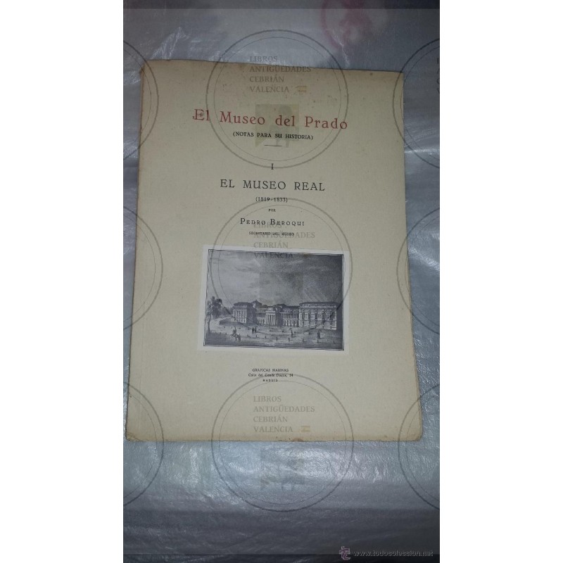 EL MUSEO DEL PRADO NOTAS PARA SU HISTORIA 1933