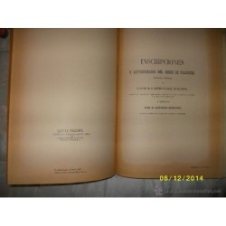 INSCRIPCIONES Y ANTIGUEDADES DEL REINO DE VALENCIA- AÑO 1852 -FACSIMIL 1979.