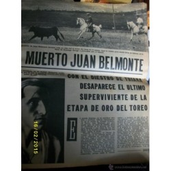 SABADO GRAFICO Nº 289 14 DE ABRIL DE 1962 HA MUERTO JUAN BELMONTE EL FAMOSO RIVAL DE JOSELITO