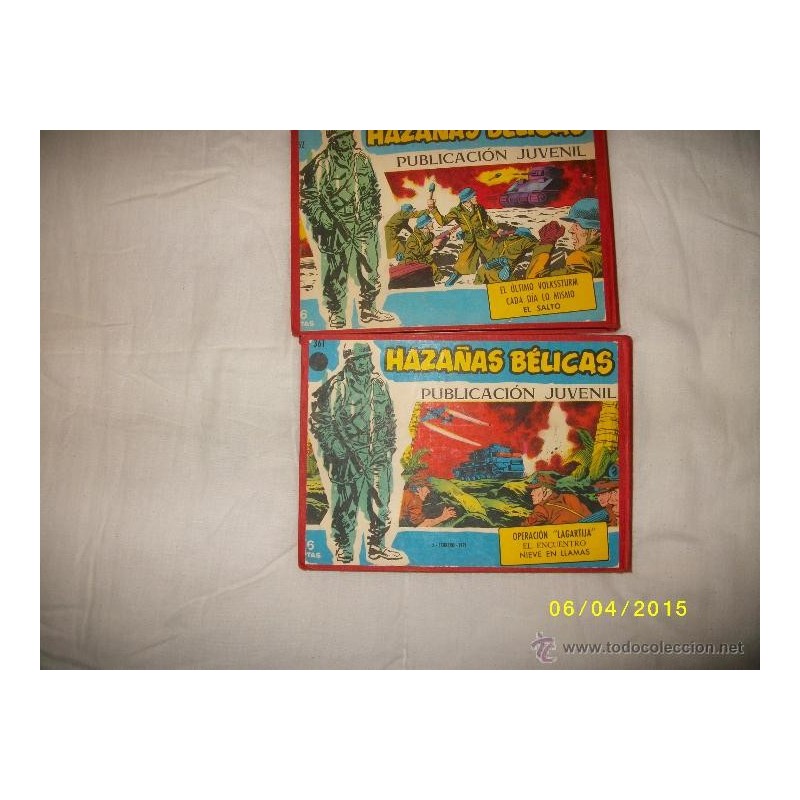 HAZAÑAS BELICAS EXTRA SERIE AZUL LOTE 16 EJEMPLARES ENCUADERNADOS EDITORIAL TORAY AÑO 1958