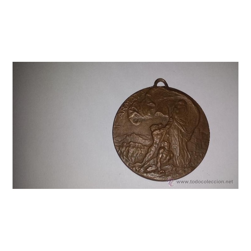 1ª ARMATA ITALIA MEDALLA EN BRONCE WWI