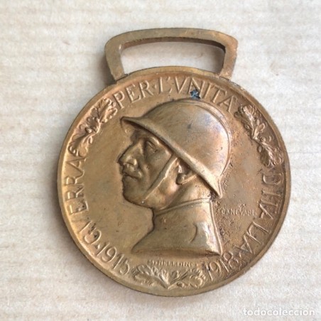 GUERRA PER L'UNITA D'ITALIA 1915-1918. PRIMERA GUERRA MUNDIAL. MEDALLA.