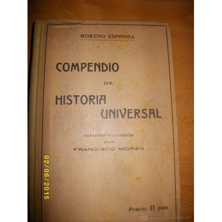 COMPENDIO DE HISTORIA UNIVERSAL DISTRIBUIDO EN LECCIONES 19..