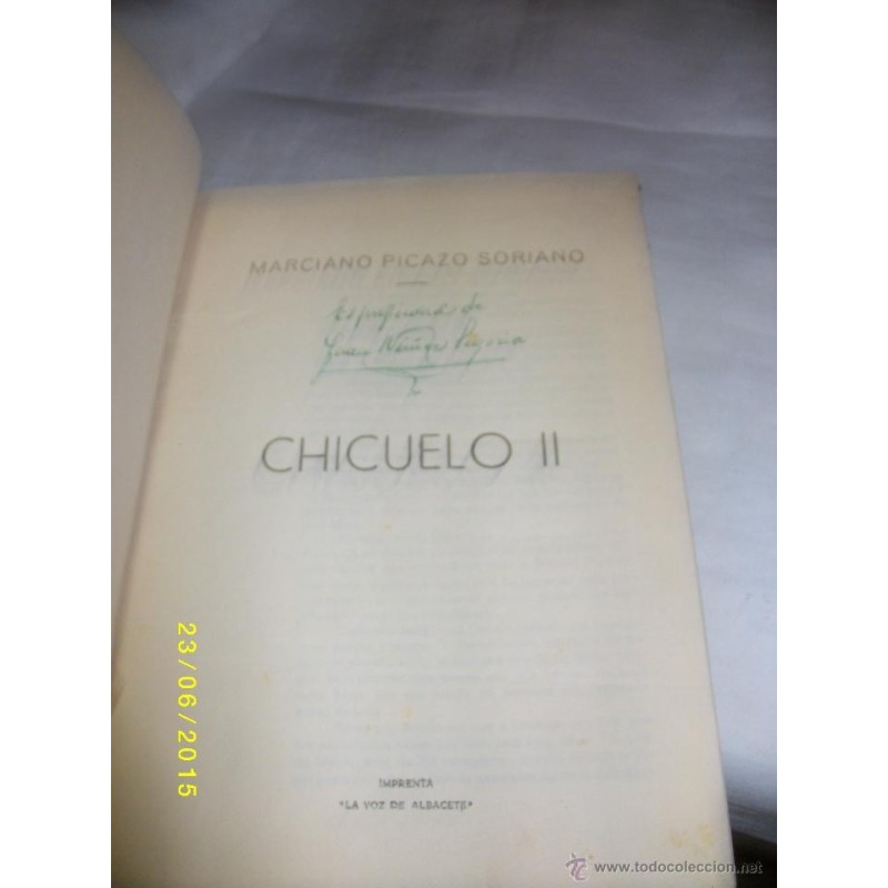 CHICUELO II.MANUEL JIMENEZ DIAZ.TORERO DE CUENCA POR MARCIANO PICAZO SORIANO