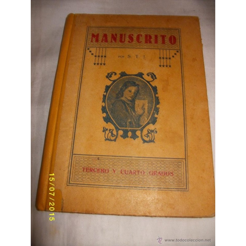 MANUSCRITO TERCERO Y CUARTO GRADOS 1930