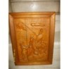EL QUIJOTE -TALLA EN CUADRO DE MADERA.